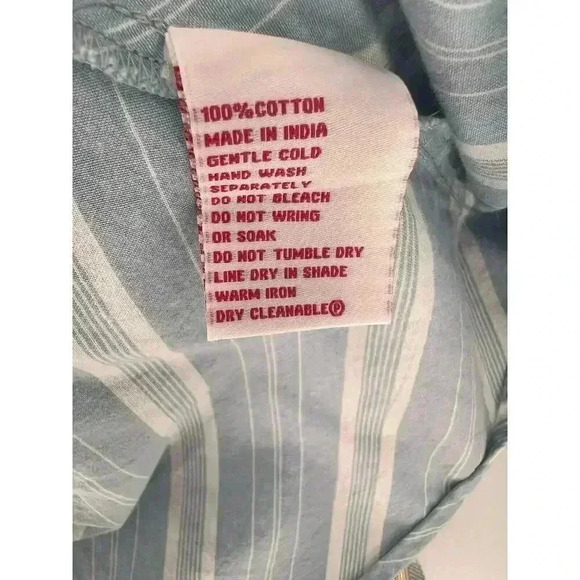 Anthro | Maple by Some Odd Rubies Blue Strip Allegra Women's Casual Dress Size 4 - Picture 6 of 7